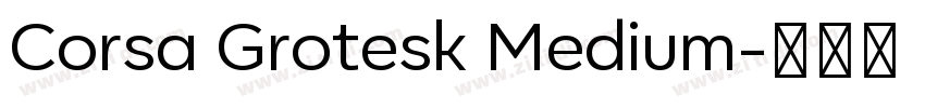 Corsa Grotesk Medium字体转换